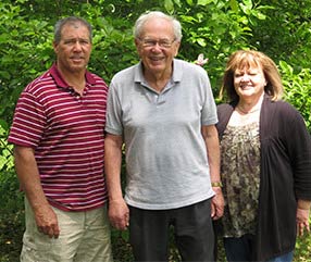 David Harris, Hugh Harris and Sheila Harris